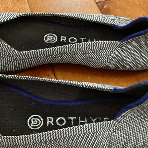 Rothy’s Rare Lilac Heel Stripe Flats Size 7 - Picture 8 of 12